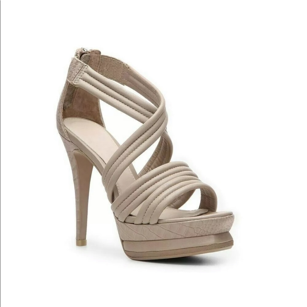 Herve Leger Omari Platform Sandal Heels Size 39